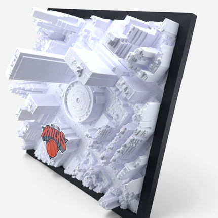 Madison Square Garden 3D map displayed as wall art