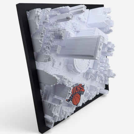 Madison Square Garden 3D map side angle showing depth