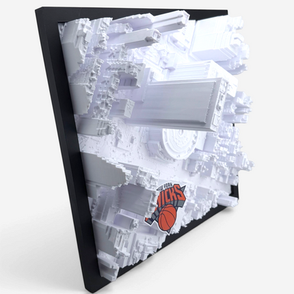 Madison Square Garden 3D map side angle showing depth