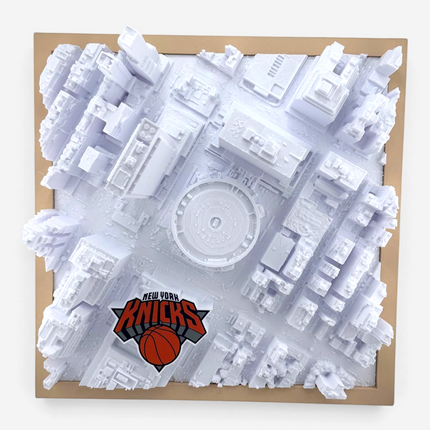 Madison Square Garden 3D map frame corner detail