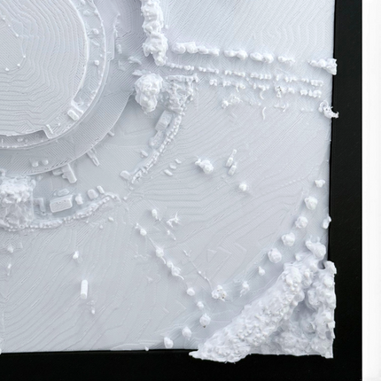 PNC Arena 3D map displayed as wall art