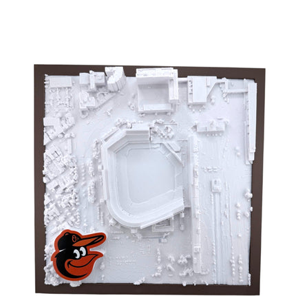 Baltimore Orioles — Oriole Park at Camden Yards 3D Topographical Stadium Wall Art | 12" × 12"