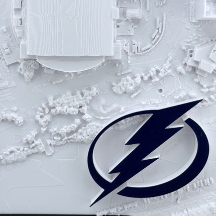 Amalie Arena 3D map displayed as wall art