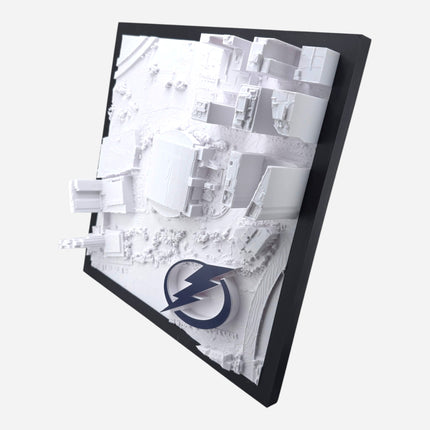 Amalie Arena 3D map close-up of frame texture