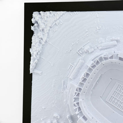 Washington Commanders — Northwest Stadium 3D Topographical Stadium Wall Art | 12" × 12"