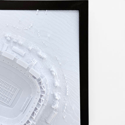 Washington Commanders — Northwest Stadium 3D Topographical Stadium Wall Art | 12" × 12"