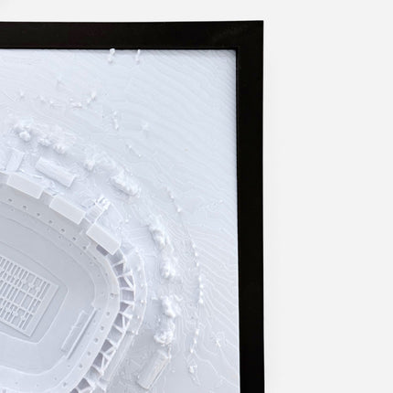 Northwest Stadium 3D map frame corner detail