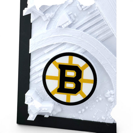 Boston Bruins — TD Garden 3D Topographical Stadium Wall Art | 12" × 12"