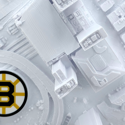 TD Garden 3D map displayed as wall art