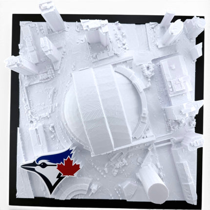 Toronto Blue Jays — Rogers Centre 3D Topographical Stadium Wall Art | 12" × 12"
