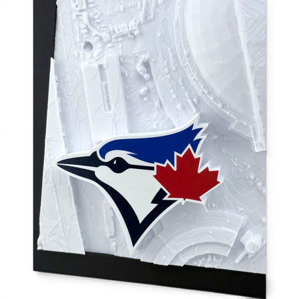 Toronto Blue Jays — Rogers Centre 3D Topographical Stadium Wall Art | 12" × 12"