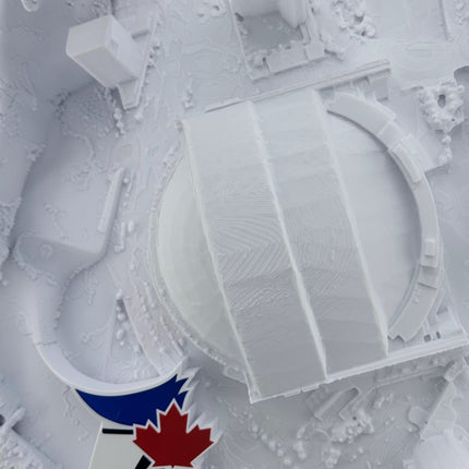 Rogers Centre 3D map close-up of frame texture