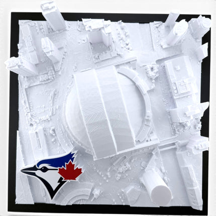 Toronto Blue Jays — Rogers Centre 3D Topographical Stadium Wall Art | 12" × 12"