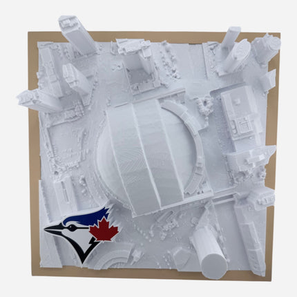 Rogers Centre 3D map close-up of raised relief detail