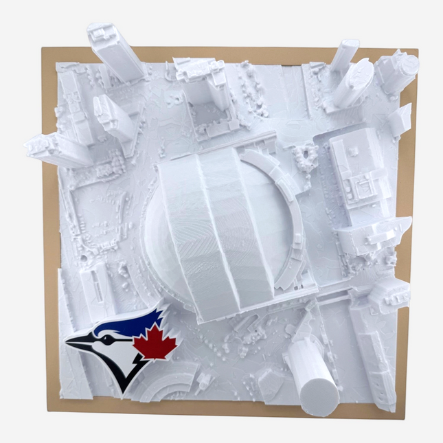 Rogers Centre 3D map close-up of raised relief detail