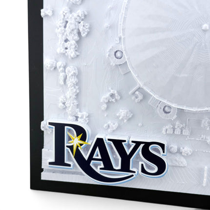 Tampa Bay Rays — Tropicana Field 3D Topographical Stadium Wall Art | 12" × 12"