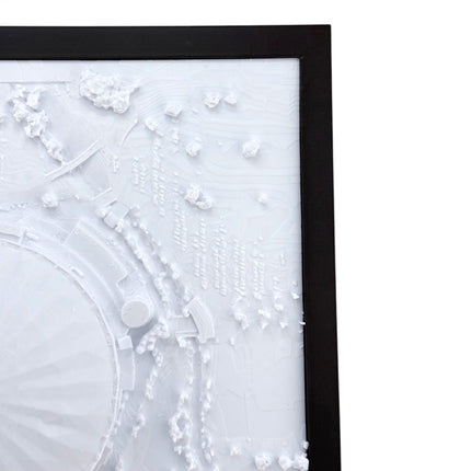 Tropicana Field 3D map displayed as wall art