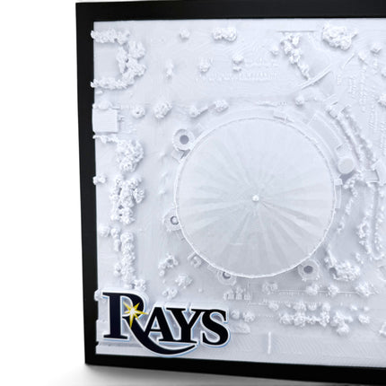 Tampa Bay Rays — Tropicana Field 3D Topographical Stadium Wall Art | 12" × 12"