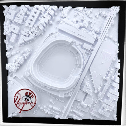 New York Yankees — Yankee Stadium 3D Topographical Stadium Wall Art | 12" × 12"