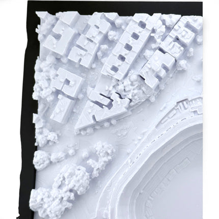 New York Yankees — Yankee Stadium 3D Topographical Stadium Wall Art | 12" × 12"