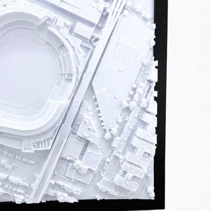 Yankee Stadium 3D map frame corner detail