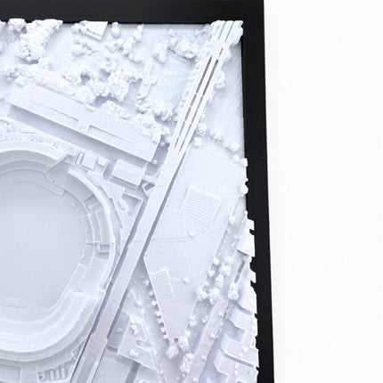 Yankee Stadium 3D map close-up of frame texture