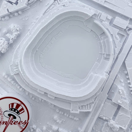 New York Yankees — Yankee Stadium 3D Topographical Stadium Wall Art | 12" × 12"