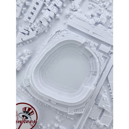 Yankee Stadium 3D map displayed as wall art