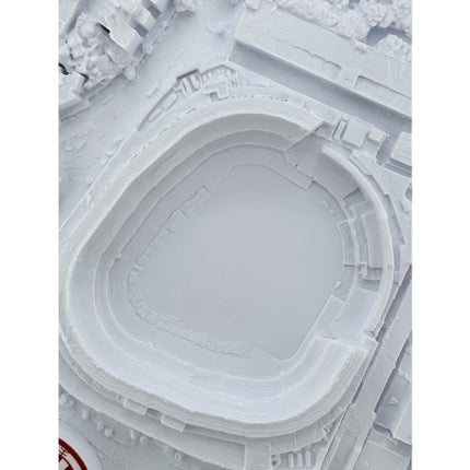 Yankee Stadium 3D map in dark brown frame