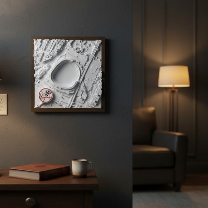 New York Yankees — Yankee Stadium 3D Topographical Stadium Wall Art | 12" × 12"