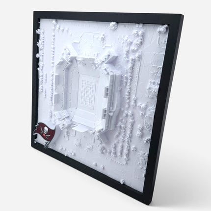 Raymond James Stadium 3D map close-up of frame texture