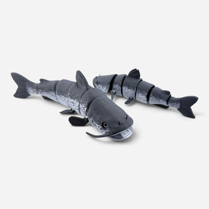 Catfish figurine, articulated 3D printed with glass eyes