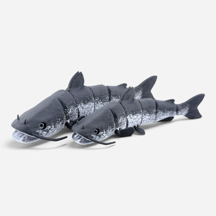Catfish figurine, articulated 3D printed with glass eyes