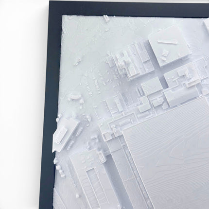 Detroit Lions — Ford Field 3D Topographical Stadium Wall Art | 12" × 12"