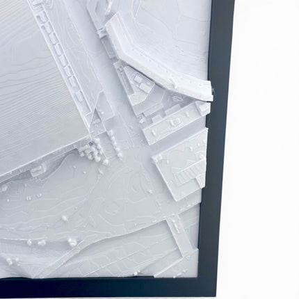 Detroit Lions — Ford Field 3D Topographical Stadium Wall Art | 12" × 12"