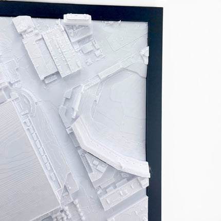 Detroit Lions — Ford Field 3D Topographical Stadium Wall Art | 12" × 12"