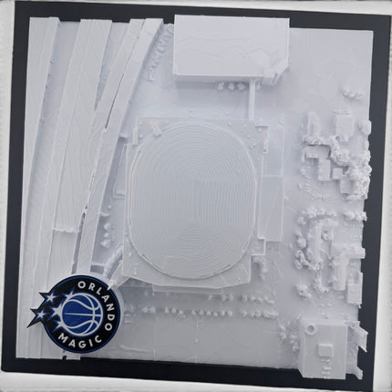 Orlando Magic — Kia Center 3D Topographical Stadium Wall Art | 12" × 12"