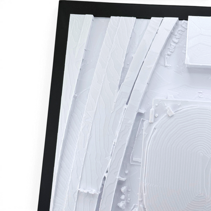 Kia Center 3D map in dark brown frame
