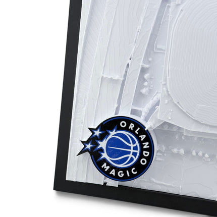 Orlando Magic — Kia Center 3D Topographical Stadium Wall Art | 12" × 12"