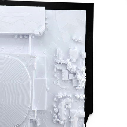Kia Center 3D map displayed as wall art