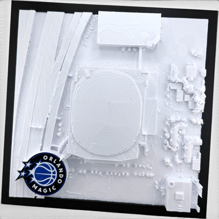 Kia Center 3D map side angle showing depth