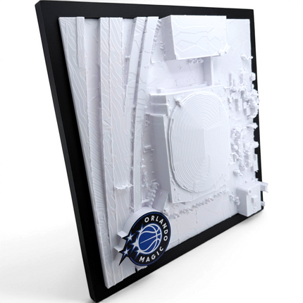 Kia Center 3D map frame corner detail