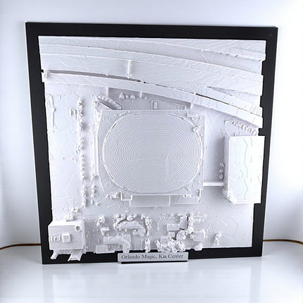 NBA Basketball Arena Topographical Map Art – Custom Design