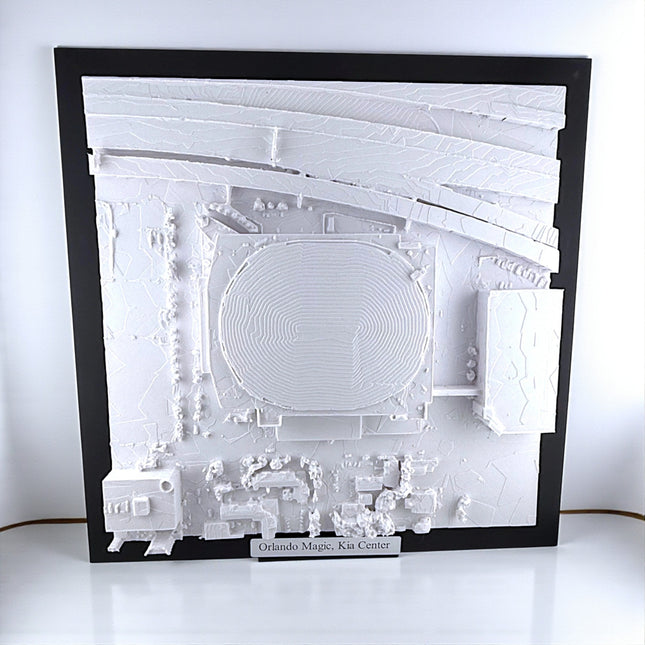 NBA Basketball Arena Topographical Map Art – Custom Design