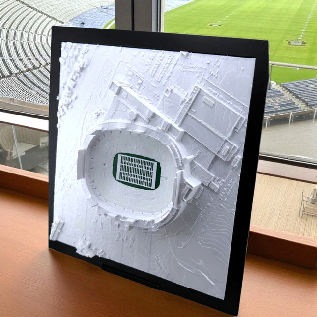 NFL Football Arena Topographical Map Art – Custom Design