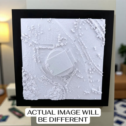 NHL Hockey Arena Topographical Map Art – Custom Design