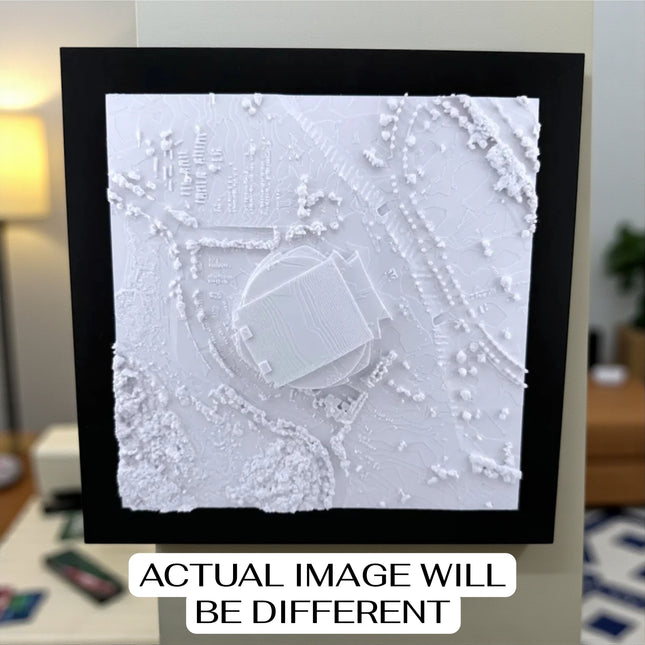 NHL Hockey Arena Topographical Map Art – Custom Design