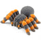 3D printed Tarantula figurine, brown and orange gradient top view