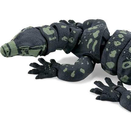 3D Printed Water Monitor – Olive Green Realistic Articulated Model