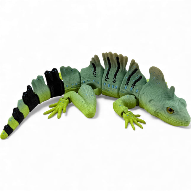 3D Printed Basilisk Model – "Jesus Lizard" Replica - Natural color